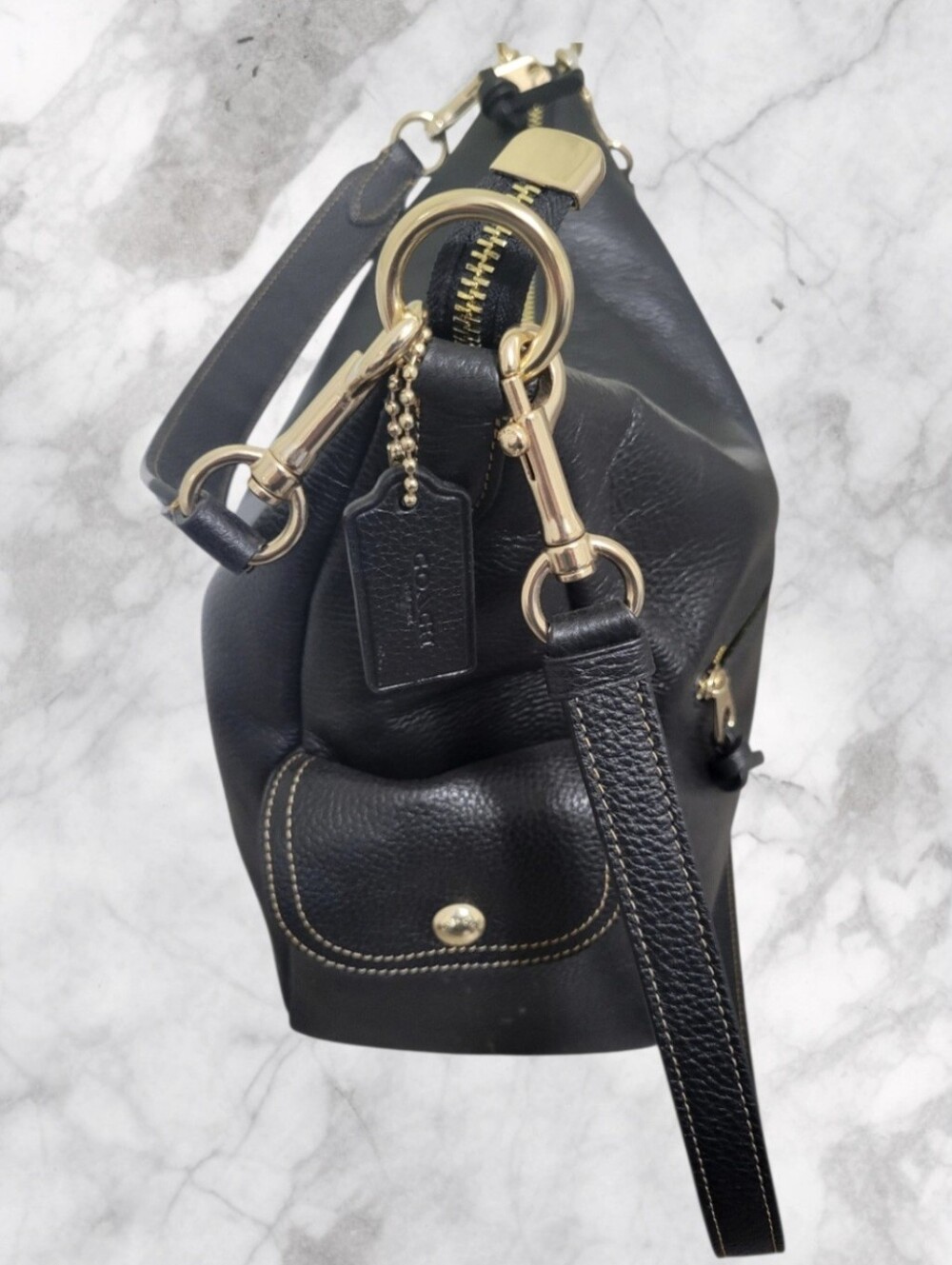 Coach Pennie Pebbled Leather Crossbody Shoulder Bag NWT In Original Packaging - Picture 4 of 11